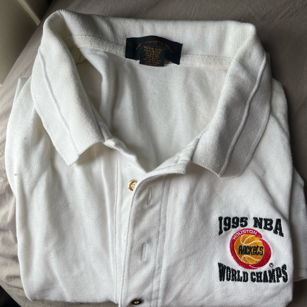Vintage 1995 World Champs Houston Rockets polo
